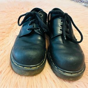 DR MARTENS DOC Vintage Air Wair Oxford Shoes in Black Leather Size 9
